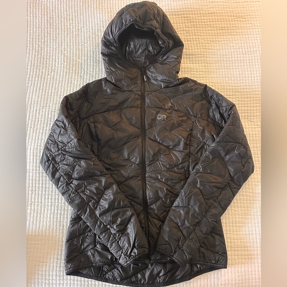 Outdoor Research Women’s Black Hooded Light-Layer Jacket / S